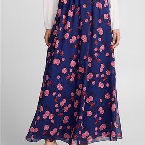 Giamattista Valli Floral Silk Maxi Skirt size 40